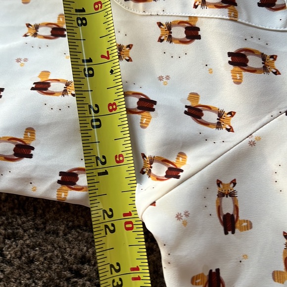 Ellen Tracy Fox motif shirt M - Picture 10 of 11